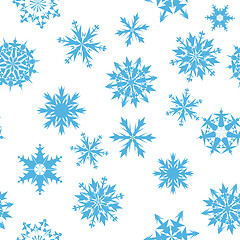 Image showing seamless snowflakes background