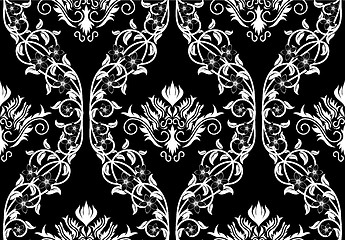 Image showing seamless damask pattern