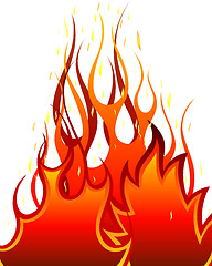 Image showing fire background