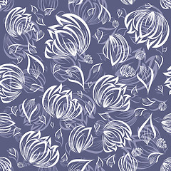 Image showing seamless floral pattern