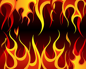 Image showing fire background