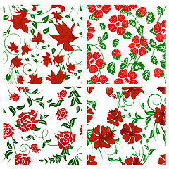 Image showing seamless floral pattern