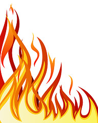 Image showing fire background