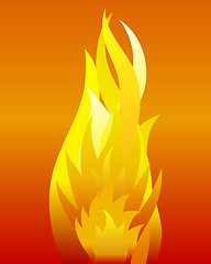 Image showing fire background