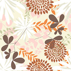 Image showing seamless floral pattern