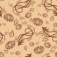 Image showing seamless floral pattern