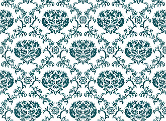 Image showing seamless damask pattern