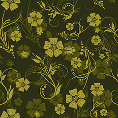 Image showing seamless floral pattern