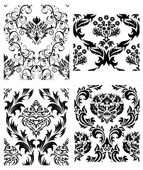 Image showing seamless damask pattern