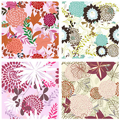 Image showing seamless floral pattern