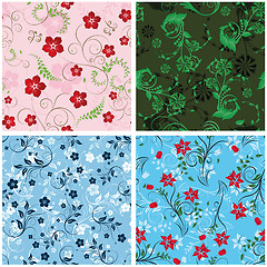 Image showing seamless floral pattern