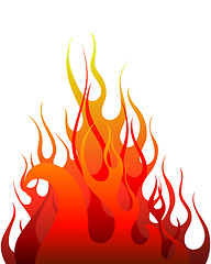 Image showing fire background