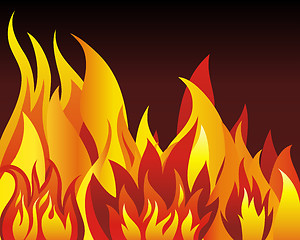 Image showing fire background