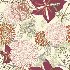 Image showing seamless floral pattern