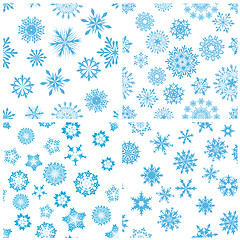 Image showing seamless snowflakes background