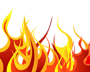 Image showing fire background