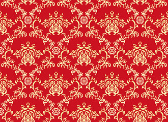 Image showing seamless damask pattern