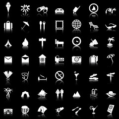 Image showing travel icons set