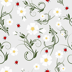 Image showing seamless floral pattern