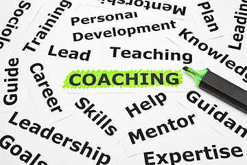 Image showing Coaching with other related words