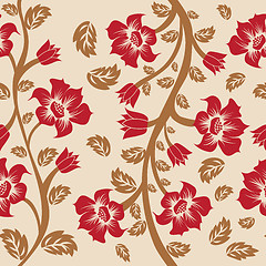 Image showing seamless floral pattern