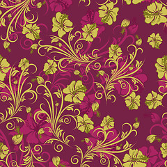 Image showing seamless floral pattern