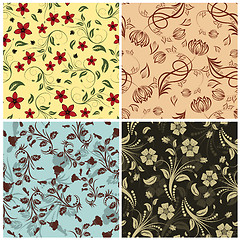 Image showing seamless floral pattern