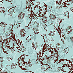 Image showing seamless floral pattern