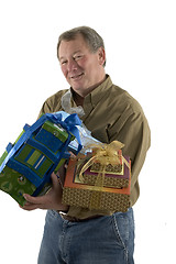 Image showing man with presents gifts