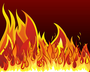 Image showing fire background