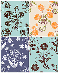 Image showing seamless floral pattern