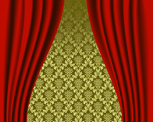 Image showing seamless damask pattern