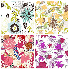 Image showing seamless floral pattern