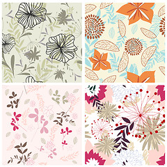 Image showing seamless floral pattern