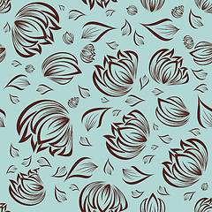 Image showing seamless floral pattern