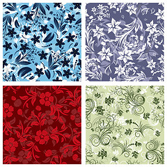 Image showing seamless floral pattern