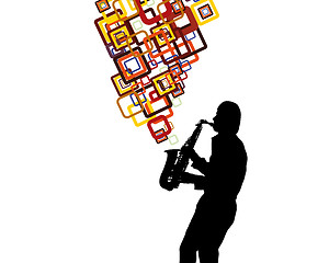 Image showing saxophonist