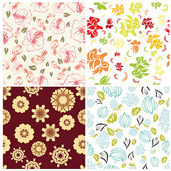 Image showing seamless floral pattern