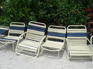 Image showing Beach Chairs