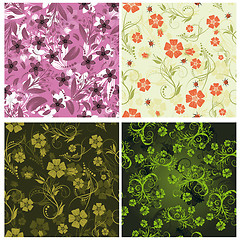 Image showing seamless floral pattern