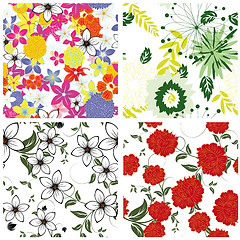 Image showing seamless floral pattern