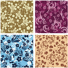 Image showing seamless floral pattern