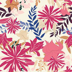 Image showing seamless floral pattern