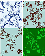 Image showing seamless floral pattern