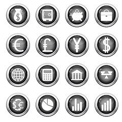 Image showing financial icon set