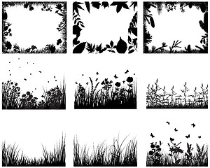 Image showing meadow silhouettes