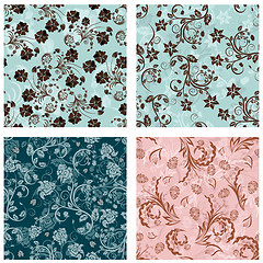 Image showing seamless floral pattern