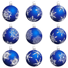 Image showing christmas ball set