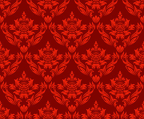 Image showing seamless damask pattern