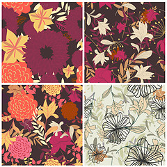 Image showing seamless floral pattern